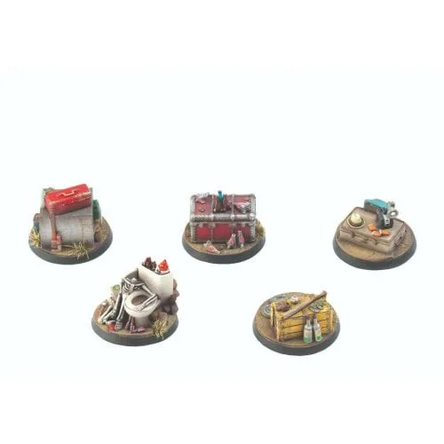 Fallout: Wasteland Warfare - Terrain Expansion: Objective Markers 1 - Modiphius - FashionsVida