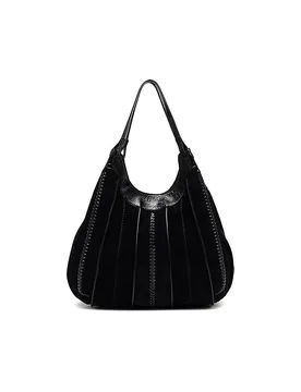 Ledertasche - Hobo Bag DUA Large schwarz damen - GIANNI CHIARINI - FashionsVida