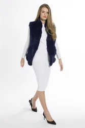 Jayley Hand Knitted Faux Fur Gilet