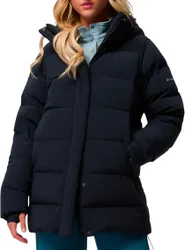 Doudoune mi-longue en duvet naturel - Amaze Puff Mid Hooded Jacket Black en Nylon - Taille L - Noir
