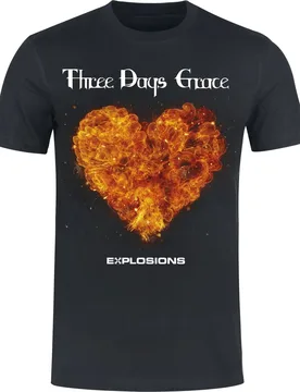 T-Shirt - Grace Explotions - S bis 3XL - für Männer - Größe XL - schwarz - Lizenziertes Merchandise! - Männer - male - Three Days Grace - FashionsVida