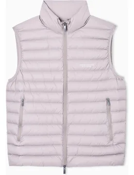 Chaleco acolchado de hombre con relleno de plumón y cuello alto - Armani Exchange - FashionsVida