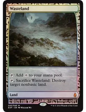 Wasteland (Zendikar Expeditions Full Art foil) Masterpiece Series - Zendikar Expeditions - Magic: The Gathering - FashionsVida