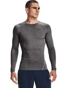 T-shirt à Manches Longues Heatgear Carbon Heather XL - Under armour - FashionsVida