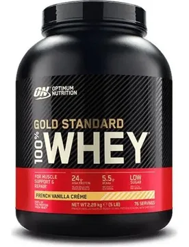 Vanille-Milchshake-Protein Gold Standard 100% Whey - Noir - unisex - Size: 450 g - Optimum Nutrition - FashionsVida