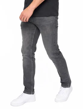 Abingdon Slim Fit Jeans Mens - Grey - Size 38w/34l - Bewley & Ritch - FashionsVida