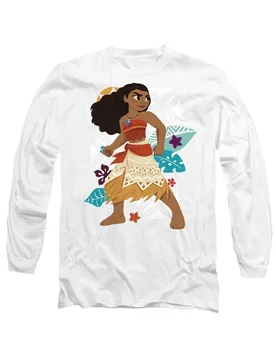 Unisex Moana Ready for Adventure Long Sleeve T-Shirt, White Size: Large - White - Size: L - Disney - FashionsVida