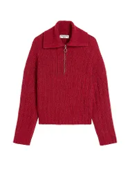 Marc O' Polo Troyer Pullover rot S damen