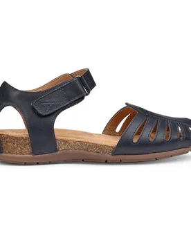 Women's Wide Fit 'Dinaric' Fisherman Sandals in Navy Size: 9 - Navy - Size: 9 - Hotter - FashionsVida