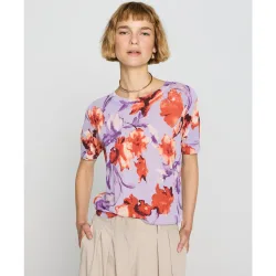 Top de mujer manga corta cuello redondo