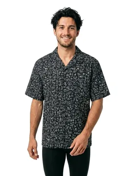 Chemise à Manches Courtes Fishcamp Lb Black M - Salty Crew - FashionsVida