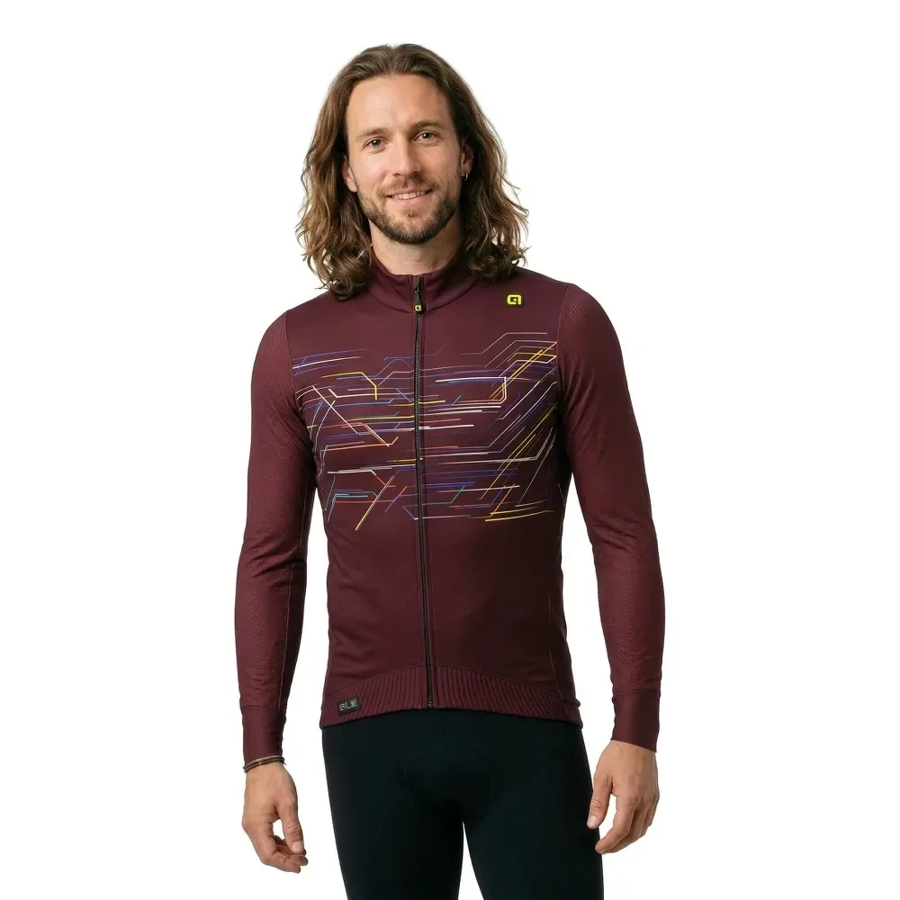 Maglia A Maniche Lunghe Pr-e Megabyte Bordeaux - Ale - FashionsVida