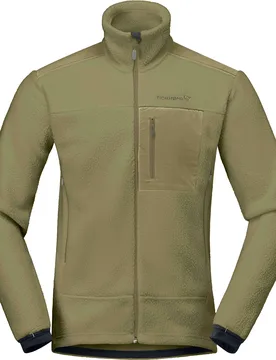 Norrona - Polaire d'alpinisme - Trollveggen Warm3 Jacket M Deep Lichen Green - Taille XL - Kaki - Norröna - FashionsVida