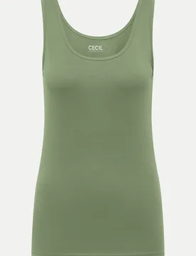 Cecil Basic Top Linda Grün L - CECIL - FashionsVida