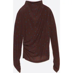 Camiseta de mujer fruncida romantic sweet flores