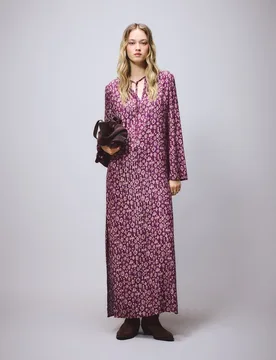 Vestido largo estampado - Green Coast - FashionsVida
