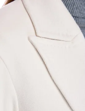 Abrigo de paño de mujer de mezcla de cashmere con cuello smoking - Maximilian - FashionsVida