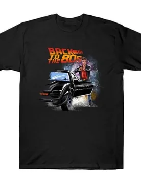 Back to the 80s Knight Rider Retro Car Gift t shirt 100% cotton printed tee Short Sleeve Graphic Clothes All size tops S-6XL - Aliexpress - FashionsVida