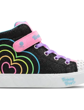 Heart Steps Toddler Trainers - Black - Size 1.5 - Plastic/Polycarbonate - Black - Size: 1.5 - Skechers - FashionsVida