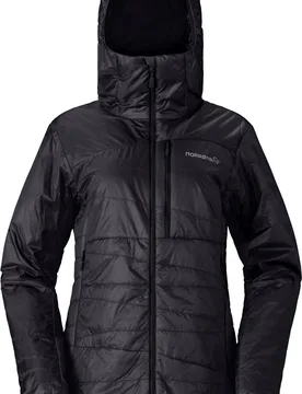 Norrona - Doudoune en duvet synthétique - Falketind Thermo40 Zip Hood W Caviar Black en Nylon - Taille XS - Noir - Norröna - FashionsVida