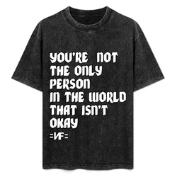 NF Quote T-Shirt Plus Size Simple Casual Top