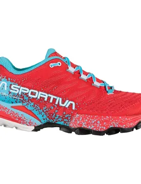 Akasha Ii Trail Running Shoes Hibiscus / Malibu Blue UK 4 Women - La Sportiva - FashionsVida