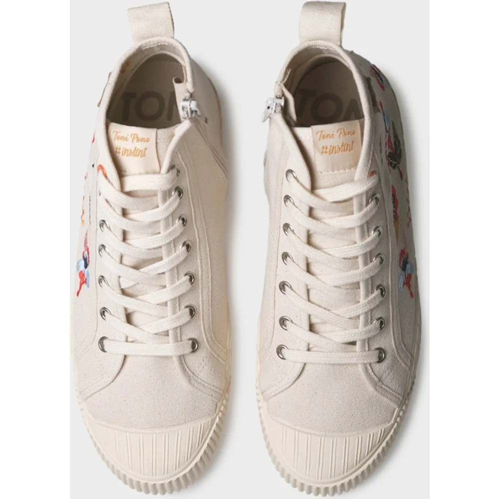 Zapatillas de mujer de algodón con cordones - Toni Pons - FashionsVida