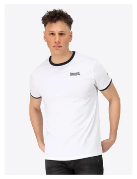 T-shirt à Manches Courtes Trelill White / Navy XL - Lonsdale - FashionsVida