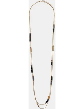 Collar largo con abalorios decorativos - Parfois - FashionsVida