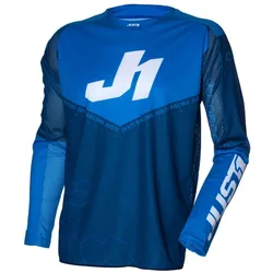 Maglia Moto Cross Enduro J-FORCE Hexa Blu Bianco taglia XS