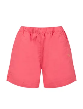 Weird Fish Jardin Cotton Twill Shorts Size 12 - holiday-shop holiday-shop womens-summer-shop new-arrivals women women all-womens women shorts - Flamingo - FashionsVida