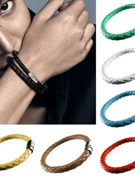 Simple Trendy Women Men Braided Gift 1 Piece Bracelet Magnetic Clasp Fashion Accessories Jewelry - Aliexpress - FashionsVida