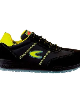 Chaussures De Sécurité Owens Black / Lime EU 45 - COFRA - FashionsVida