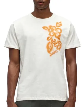 T-shirt à Manches Courtes Spray Offwhite 02 S - Sundek - FashionsVida