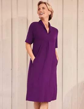 Jerseykleid Silhouette - Aubergine - female - Size: 42 - Avena - FashionsVida