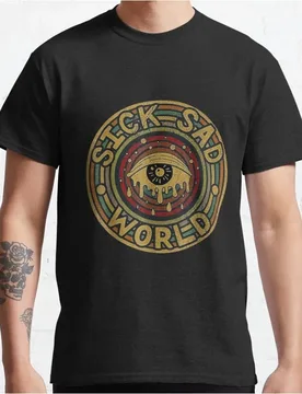 Crying Eye Retro Sick sad world tv shows Gift t shirt 90s Nostalgia cartoon Graphic Clothes Large size Tops 100% cotton tee - Aliexpress - FashionsVida