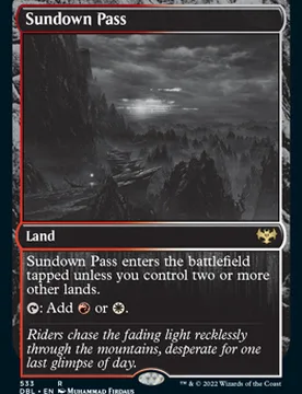 Sundown Pass (foil) Innistrad: Double Feature - Magic: The Gathering - FashionsVida