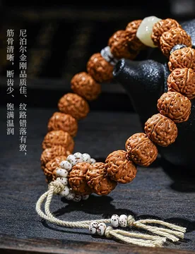 Authentic "Tree King" "Bursting Meat Little Diamond" design hand-held Bodhi seed bracelet for men, single-loop walnut cultural i - Aliexpress - FashionsVida