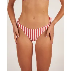 Braga de bikini clásica con lazos y rayas