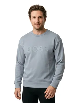 Felpa Salbo 10256713 Dark Grey S - BOSS - FashionsVida