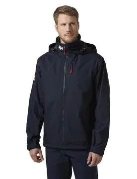 Crew Hooded 2.0 Jacket Navy M Men - Helly Hansen - FashionsVida