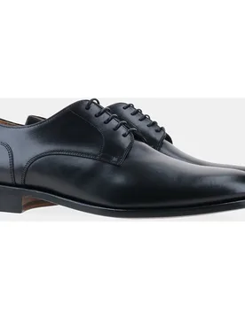 Zapatos de cordones de hombre en de piel con pala lisa y puntera redonda - Yanko - FashionsVida