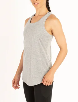 Womens Plank Gym Vest In Light Grey - Size Small - Luke 1977 - FashionsVida