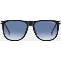 Gafa de sol de hombre rectangular en acetato con lente degradada