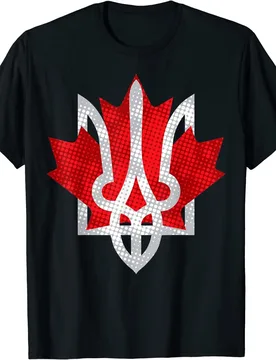 Canada and Ukraine Coat of Arms Maple Maple Leaf Men T-Shirt Short Sleeve Casual Cotton O-Neck Summer Shirts - Aliexpress - FashionsVida