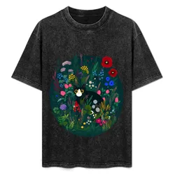 Among wildflowers T-Shirt Basic Solid Tee for Daily Use