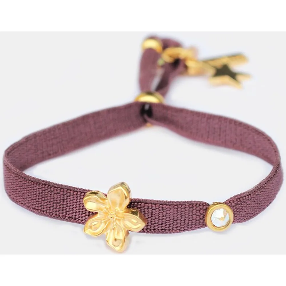 Link & Love - Pulsera elástica Flor con cristal - Link & Love - FashionsVida