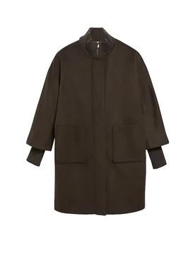 Comma Abrigo de lana marrón 34 - Comma - FashionsVida