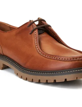 Carbon Leather Mens Tan Moccasins Shoes - Size Uk 8 - Base london - FashionsVida