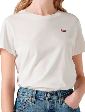 Perfect camiseta manga corta mujer Blanco (XS) - Levis - FashionsVida
